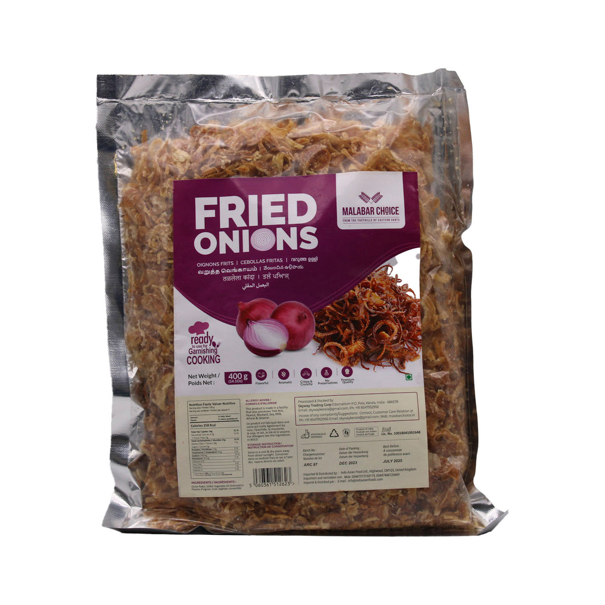 Malabar Choice Fried Onion 400g