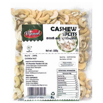 Meeval Cashew Splits 200g